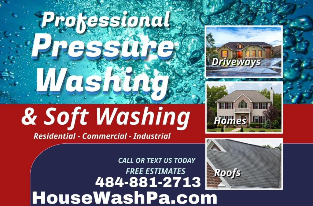 Softwash roof cleaning