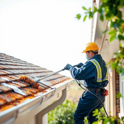 Gutter cleaning process