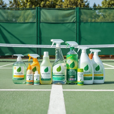 Eco-friendly cleaning solutions for tennis courts